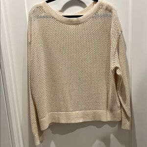 Old Navy Women's Cream Mesh Sweater. Never Worn.